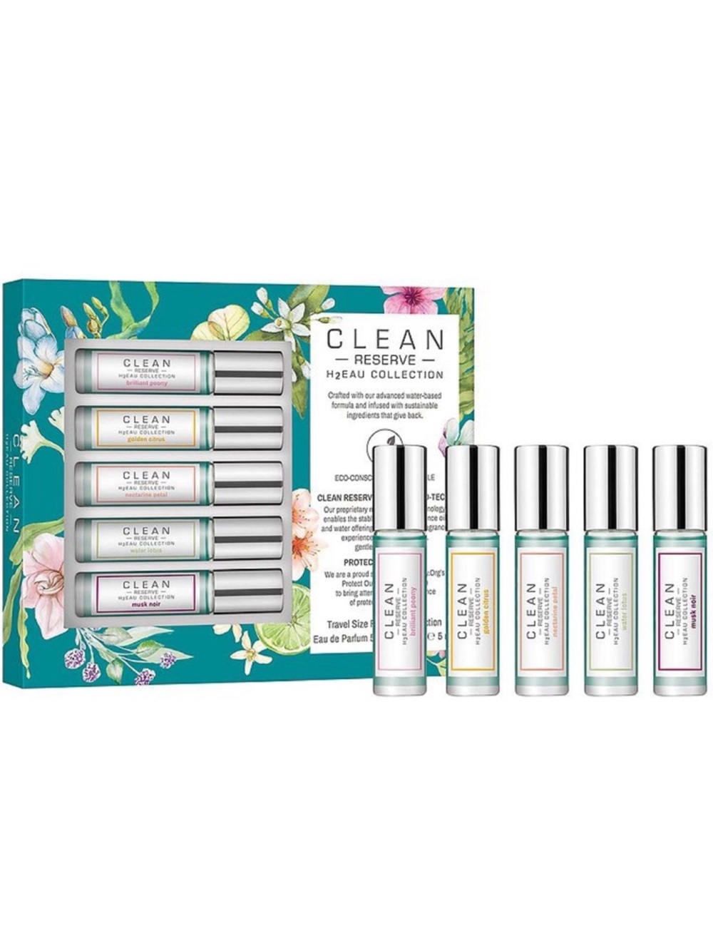 CLEAN RESERVE H2Eau Collection EDP Layering Set 5ml x 5 NEW
